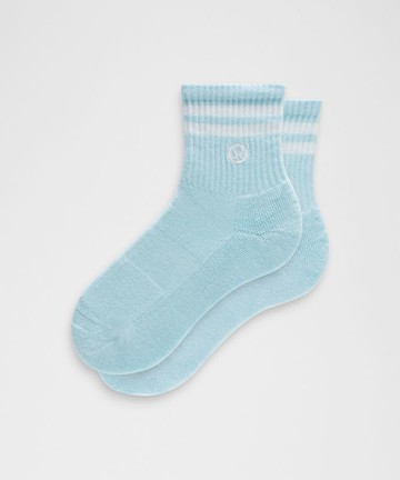 Unisex Daily Essential Quarter Socks Stripe Size Medium