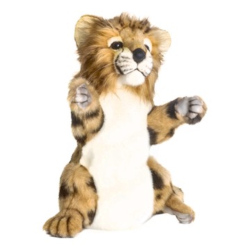 HANSA TOY 獵豹手偶  絨毛填充玩具，五歲以上適用  1個