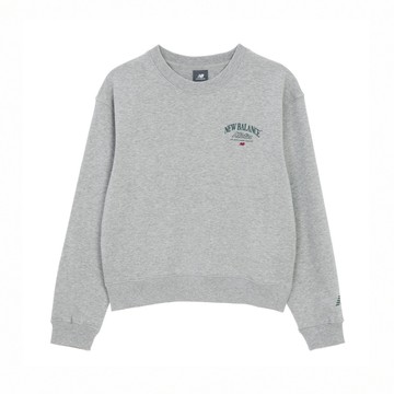 New Balance [New Balance]LOGO長袖衛衣_女性_深灰色_NCF36342LGR