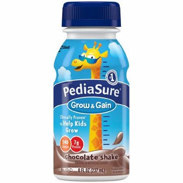 Pediatric Oral Supplement PediaSure  Grow & Gain Chocolate Flavor 8 oz. Bottle Ready to Use Chocolate Flavor Case of 24 by Pediasure