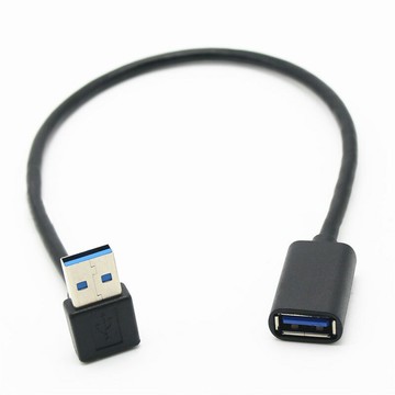 【易控王】USB3.0公對母延長線 0.6米 USB 各式彎頭方便各角度(30-732)