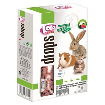 LOLO pets 優格維他命球 野莓 含豐富維生素 礦物質  75g  1盒