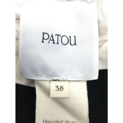 PATOU◇ワイドパンツ/38/コットン/BLK/21AA3-TR001-088 | LINEショッピング