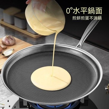 統編發票/不粘鍋316不鏽鋼千層皮專用鍋平底家用班戟牛排煎鍋蛋糕皮烙餅鍋 平底鍋 煎鍋 不粘鍋 煎蛋 煎餅 煎肉 牛排鍋