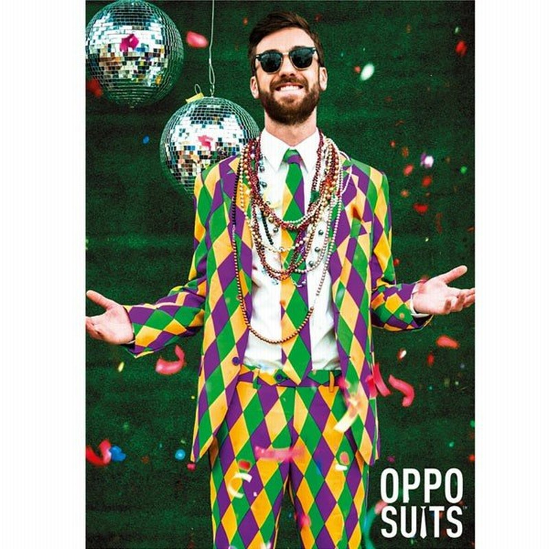 派手 スーツ メンズ 大人 男性 コスチューム マルディグラ 総柄 黄色 緑 紫 オッポスーツ Opposuits ハロウィン 仮装 パーティ ファンシースーツ コスプレ 通販 Lineポイント最大0 5 Get Lineショッピング