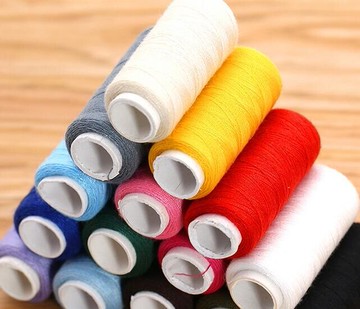 縫紉線 針線衣服細線縫彩色手工套裝手縫縫紉線402家用滌綸小卷黑色白線