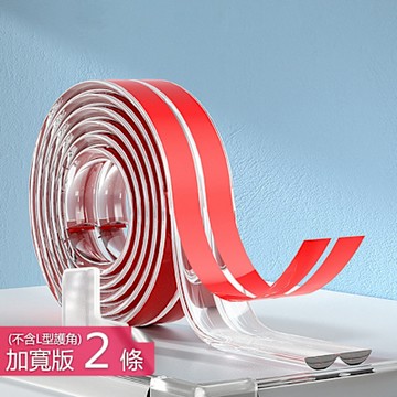 【荷生活】加寬加厚圓弧型透明桌角防撞條 寶寶學走路防護條-加寬防護條2條(四米)組