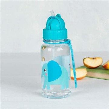 【Rex LONDON】輕攜吸管水壺(大象500ml)