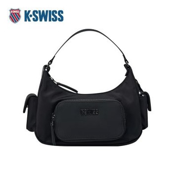 K-SWISS 手提包 BAG KC7513WCBH52 休閒 男款女款 黑色 BG645-008