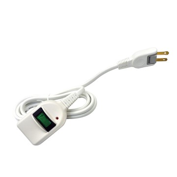 明家maykac8101a-9 2孔1開1插9尺2.7m防雷 延長線(180度 平貼插頭 中繼線