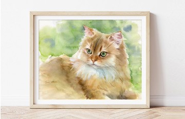 【畫您的貓咪】客制畫像 毛孩客制化禮物 寵物紀念 似顏繪 客製禮