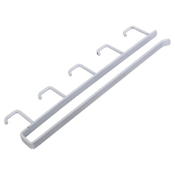 居家達人 單桿五勾收納置物掛架  白色  1個