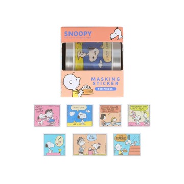 sun-star PEANUTS 抽取式卡通貼紙 紙質 共140張  史努比漫畫海報  1組