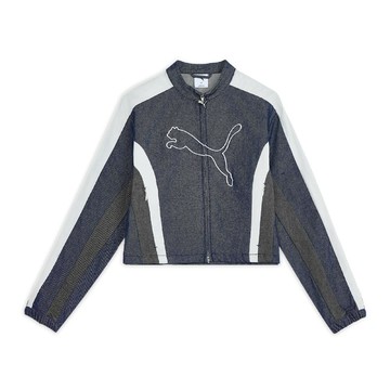 PUMA 外套 T7 Woven 女款 藍 亞規 賽車外套 639806-16