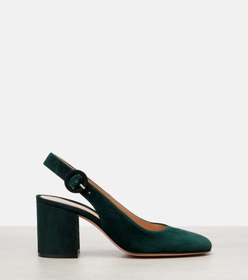 Gianvito Rossi Suede slingback pumps