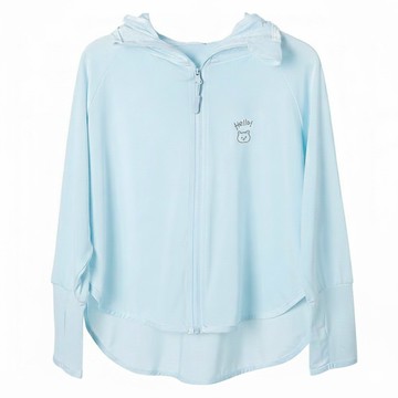 兒童涼感防曬外套 素色款 UPF50+  M(90-100cm)  藍色  1件