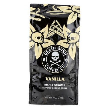 Death Wish Coffee, 調味咖啡粉，香草味，10 盎司（283 克）