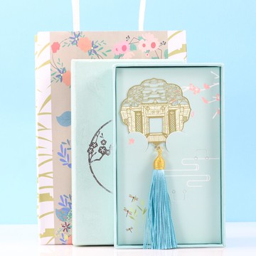 水岸錦里武侯祠玫瑰金黃銅材質書簽吊墜流蘇黃銅古典中國風書簽流蘇特色成都小清新文藝