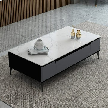 免運 開立發票  巖板茶幾電視柜組合簡約現代輕奢茶桌家用小戶型茶幾桌客廳小桌子