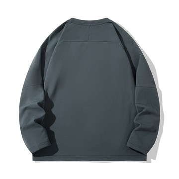 【HOT 本舖】男装衛衣男圓領長袖T恤男2025秋冬季新款打底衫男純色長袖體恤男