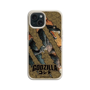 iPhone 15 SolidX 貝殼灰 - 哥吉拉 Godzilla - 怪獸爪痕
