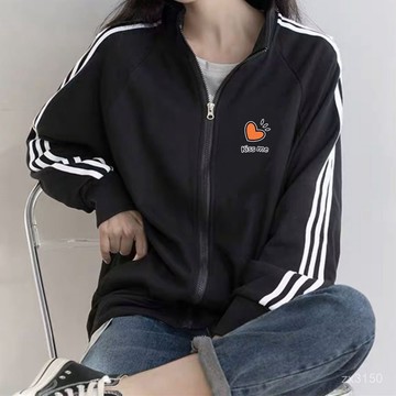 🐻‍棒球服三槓休閒外套女2026春秋新款潮牌韓版寬鬆女生百搭運動上衣防曬裝