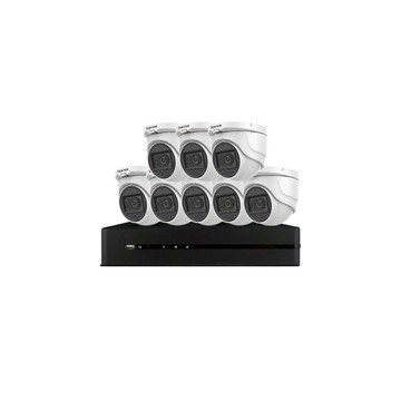 Changyun ICATCH 可取組合 KMQ-0828EU-K 5MP DVR 8路 錄影主機+IT-MC5168-TW 5MP 同軸音頻 半球攝影機*8