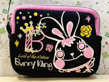 【震撼精品百貨】 Bunny King 邦尼國王兔 香港邦尼兔 錢包/零錢包-黑#72471 震撼日式精品百貨