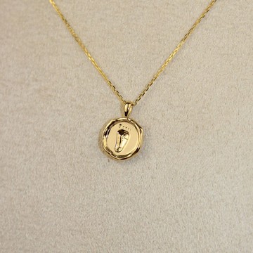 【專屬印記】18K 寶寶腳丫項鍊 全訂製 客製化禮物