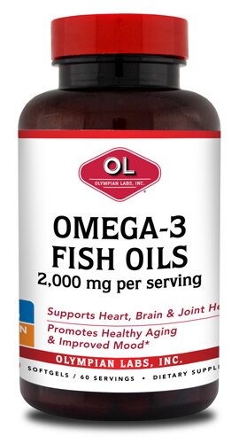 Olympian Labs Omega-3 Fish Oils 2000 mg - 120 Softgels