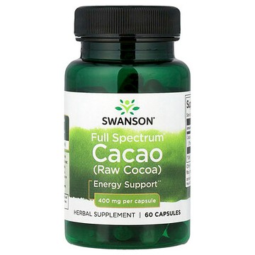 Swanson, 多面可可（未加工可可），400 毫克，60 粒膠囊