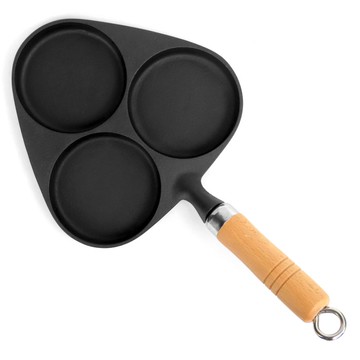 岩鑄 南部鐵器 煎蛋平底鍋 附木柄 IH對應 日本製