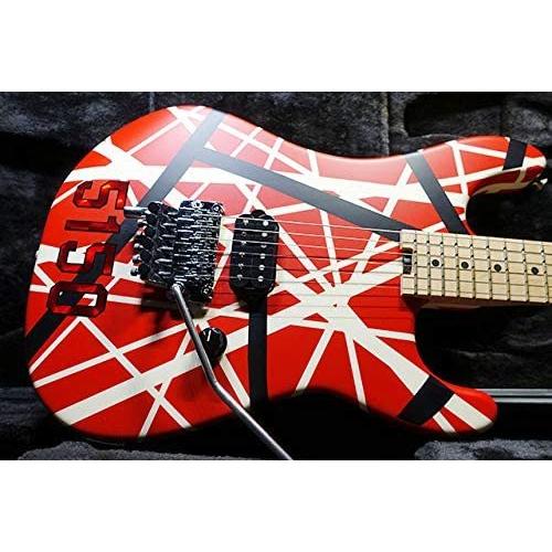 EVH Striped Series 5150 Red, Black White Stripes