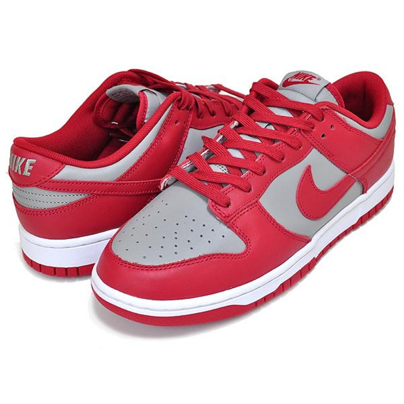 ナイキ ダンク ロー レトロ NIKE DUNK LOW RETRO UNLV medium grey/varsity red-white  dd1391-002 スニーカー ネバダ ラスベガス グレー レッド | LINEショッピング