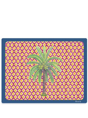 Lisa Corti - Masonite rectangular placemat (set of two) - unisex - PVC/Cork/Vegetable Fibres - One Size - Yellow