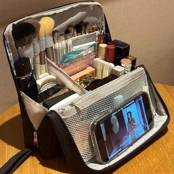 臺灣出貨12H🌈化妝包大容量外出便攜式2025新款化妝品收納包多層分區旅行洗漱包 化妝包 手提化妝包 化妝品收納包 旅行