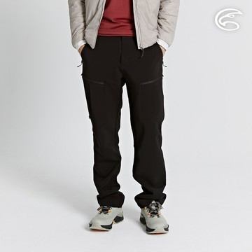 ADISI 男POWER SHIELD PRO高機能抗風透氣保暖褲 AP2421049-黑色/黑拉鏈