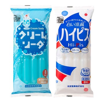日本零食 【原裝進口】日本光武製菓冰棒 乳酸/蘇打任選(共48支_8支/540g/包)