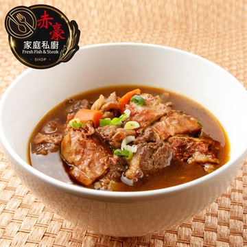 【赤豪家庭私廚】肉多多紅燒酸菜牛肉湯4包(500g/包/肉重100g)