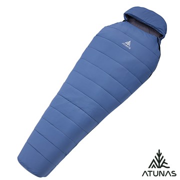 【ATUNAS 歐都納】900PRIMALOFT科技纖維睡袋A1SBHH03N霧藍/灰