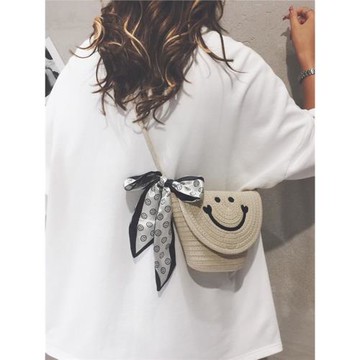 草編包包女2026夏新款時尚網紅編織水桶小包ins百搭單肩斜挎包潮