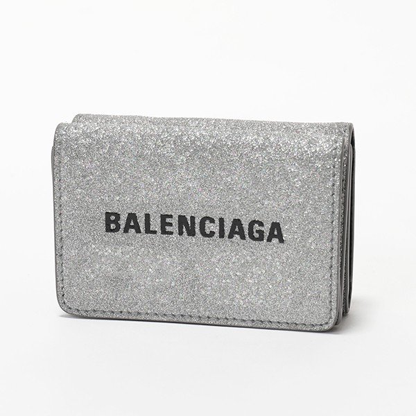 Balenciaga バレンシアガ 0xv3n 8106 グリッターラメ 三つ折り財布 ミニ財布 豆財布 Silver レディース 通販 Lineポイント最大0 5 Get Lineショッピング