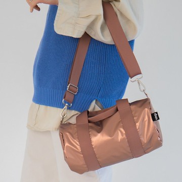LOQI mini旅袋 I 消光玫瑰金 WEROMI I 手提、斜背小包