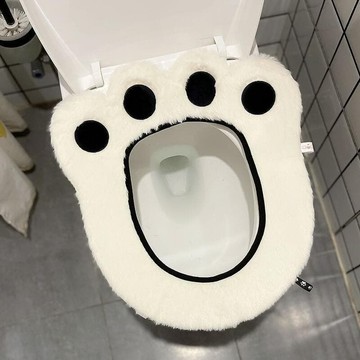 家用 坐便圈 可水洗  加厚毛絨  廁所墊子 可水洗 22
