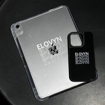 疊字名字訂製 不發黃導軌式可拆蓋iPad 保護套