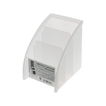 yamada 203 三層置物盒-白色  桌面收納盒  遙控器收納  文具收納  客廳收納  1入  130 x 89 x 116 mm