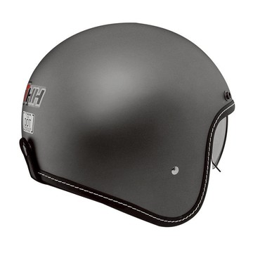 THH 安全帽 T-383A 素色 平光鐵灰 金屬快速插扣 輕盈 三扣式 可拆洗 復古帽 半罩