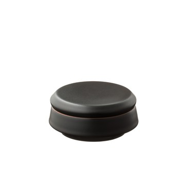 祈福相隨 平安隨行｜清崢禾日 粉盒-黑陶