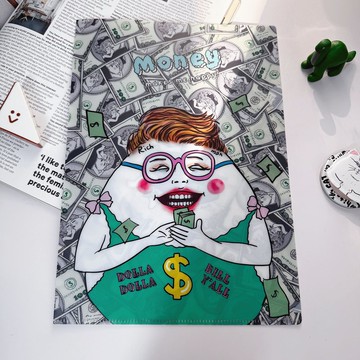 /加厚新款/  Dollar dollar bills  A4 L型資料夾