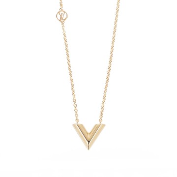 LV Essential V Logo 項鍊(金色) M61083